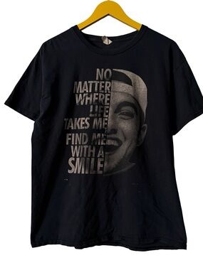2010s Mac Miller Best Day Ever Quote T-Shirt Large